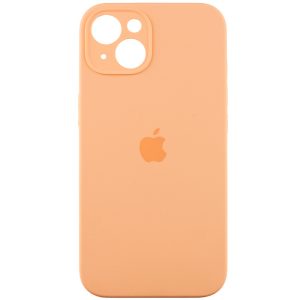 Чохол для iPhone 15 Plus Помаранчевий Silicone Case Full Camera Protective