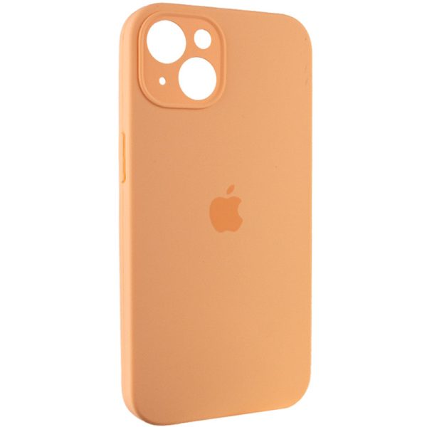 Чохол для iPhone 15 Plus Помаранчевий Silicone Case Full Camera Protective - Зображення 2