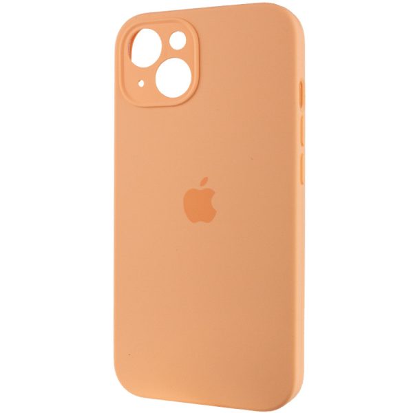 Чохол для iPhone 15 Plus Помаранчевий Silicone Case Full Camera Protective - Зображення 3
