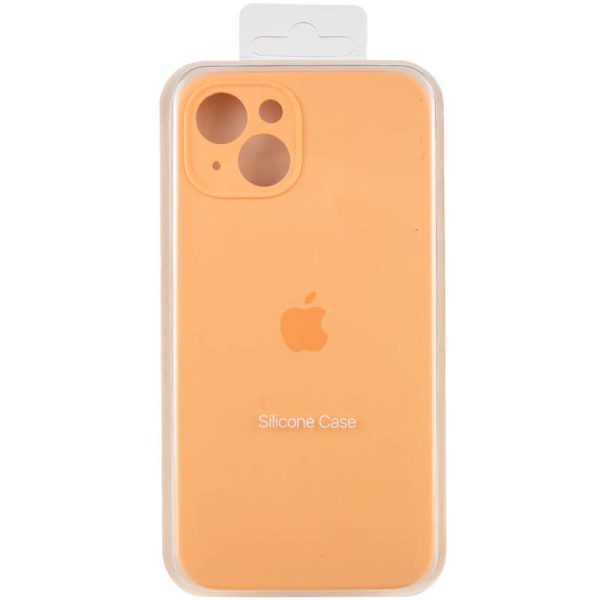 Чохол для iPhone 15 Plus Помаранчевий Silicone Case Full Camera Protective - Зображення 6