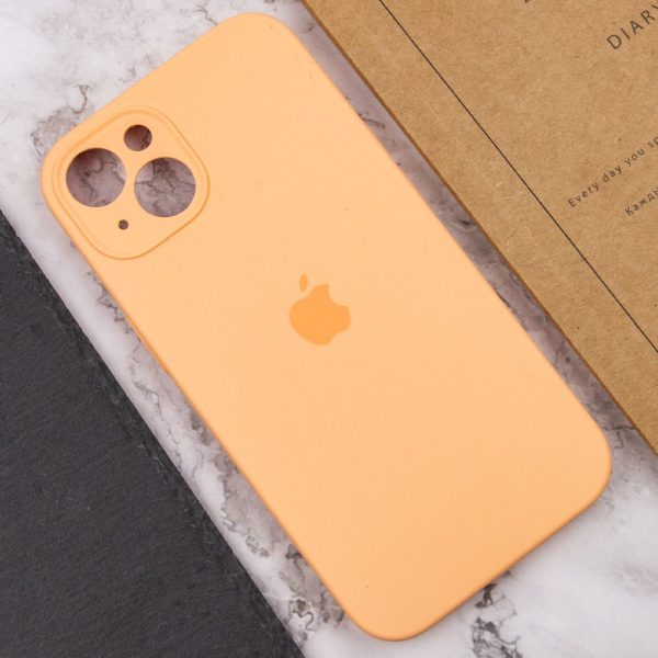 Чохол для iPhone 15 Plus Помаранчевий Silicone Case Full Camera Protective - Зображення 7
