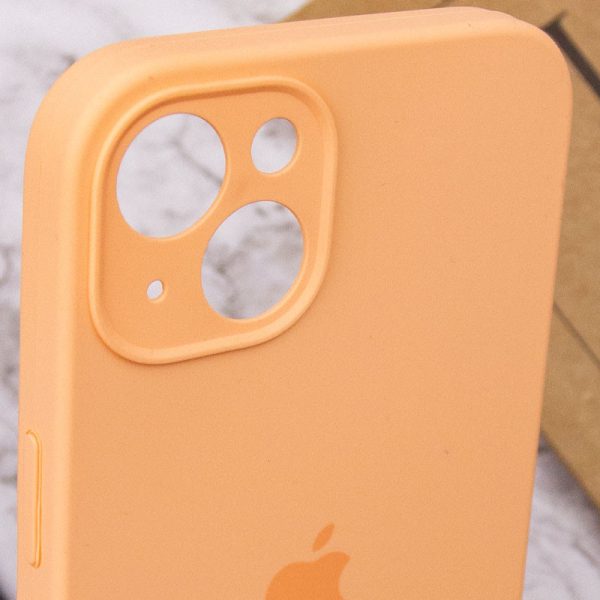 Чохол для iPhone 15 Plus Помаранчевий Silicone Case Full Camera Protective - Зображення 8