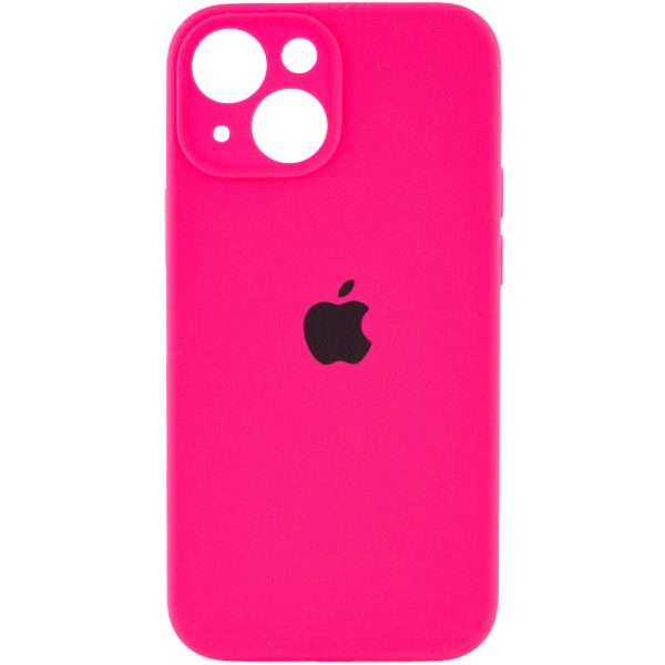 Чохол для iPhone 15 Plus Рожевий Silicone Case Full Camera Protective