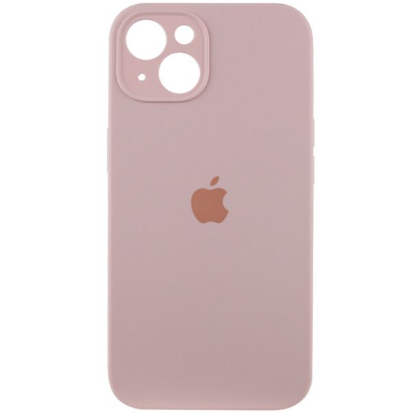 Чохол для iPhone 15 Plus Рожевий Silicone Case Full Camera Protective