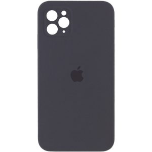 Чохол для iPhone 11 Pro Сірий Silicone Case Square Full Camera Protective