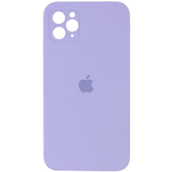 Чохол для iPhone 11 Pro Фіолетовий Silicone Case Square Full Camera Protective
