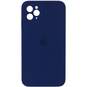 Чохол для iPhone 11 Pro Синій Silicone Case Square Full Camera Protective