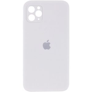Чохол для iPhone 11 Pro Max Білий Silicone Case Square Full Camera Protective