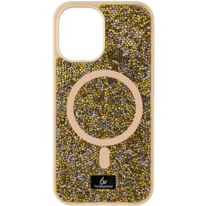 Чохол для iPhone 12 Pro Max Золотий Bling World Rock Diamond with MagSafe