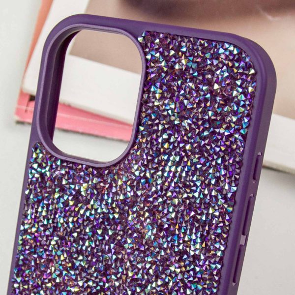 Чохол для iPhone 16 Фіолетовий Bling World Rock Diamond - Зображення 5