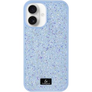 Чохол для iPhone 16 Блакитний Bling World Rock Diamond