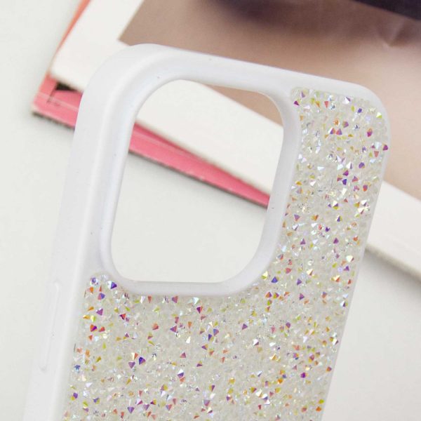 Чохол для iPhone 16 Pro Білий Bling World Rock Diamond - Зображення 5