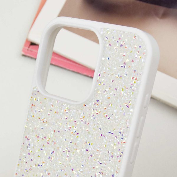 Чохол для iPhone 16 Pro Білий Bling World Rock Diamond - Зображення 6