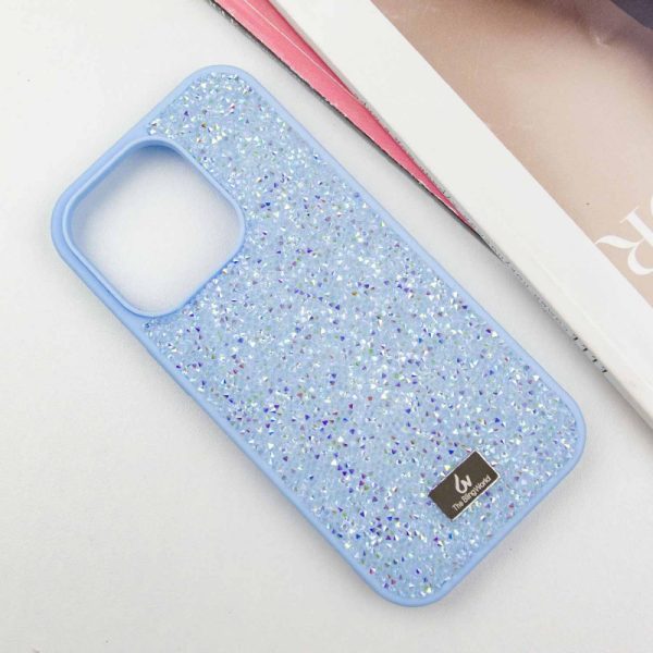 Чохол для iPhone 16 Pro Блакитний Bling World Rock Diamond - Зображення 2