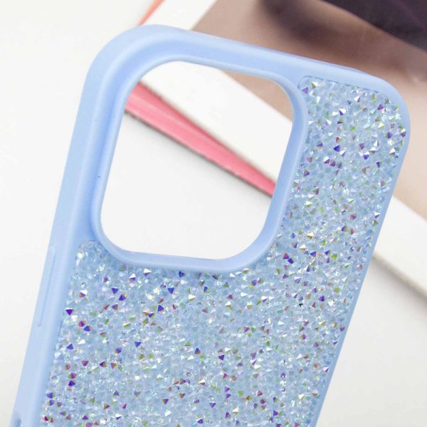 Чохол для iPhone 16 Pro Блакитний Bling World Rock Diamond - Зображення 5
