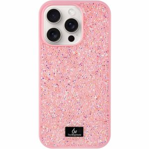 Чохол для iPhone 16 Pro Рожевий Bling World Rock Diamond