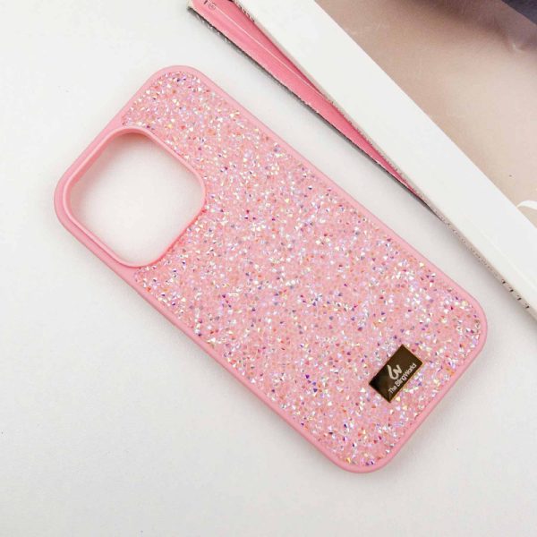 Чохол для iPhone 16 Pro Рожевий Bling World Rock Diamond - Зображення 2
