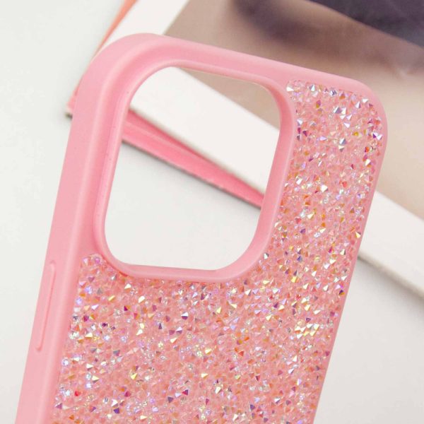Чохол для iPhone 16 Pro Рожевий Bling World Rock Diamond - Зображення 5
