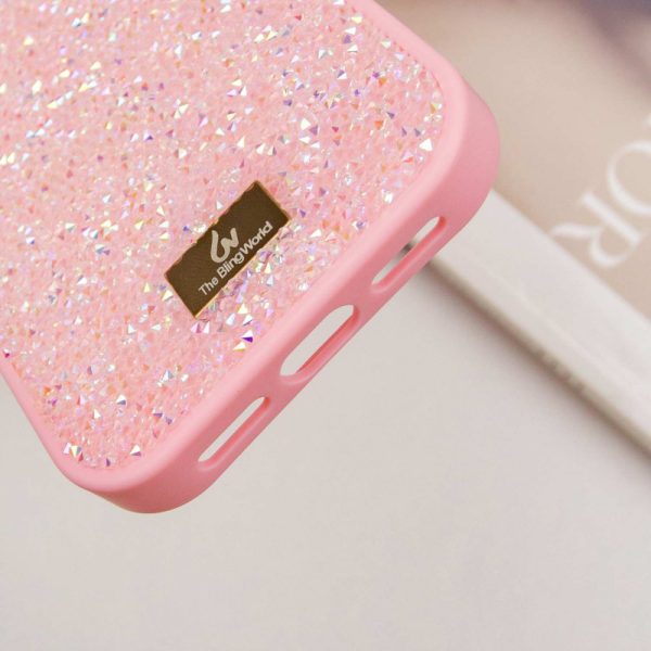Чохол для iPhone 16 Pro Рожевий Bling World Rock Diamond - Зображення 7
