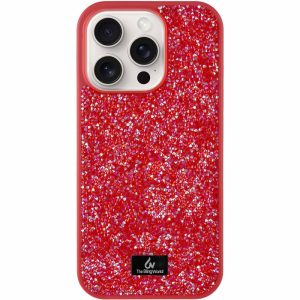 Чохол для iPhone 16 Pro Max Червоний Bling World Rock Diamond