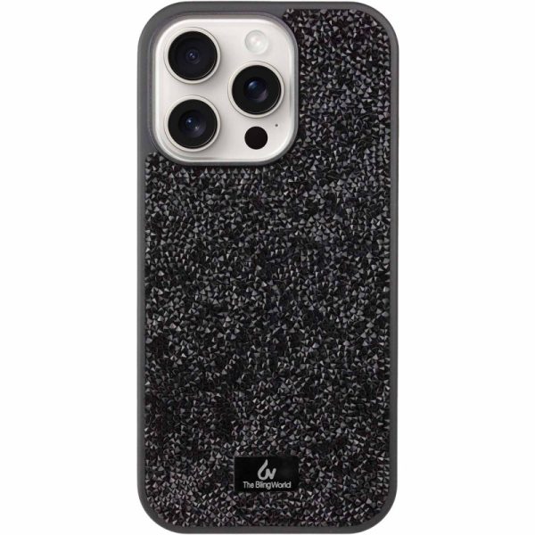 Чохол для iPhone 16 Pro Max Чорний Bling World Rock Diamond