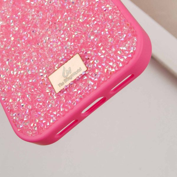 Чохол для iPhone 16 Pro Max Рожевий Bling World Rock Diamond - Зображення 7