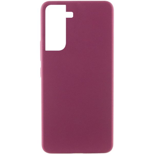 Чохол для Samsung Galaxy S21 FE Бордовий Silicone Cover Lakshmi