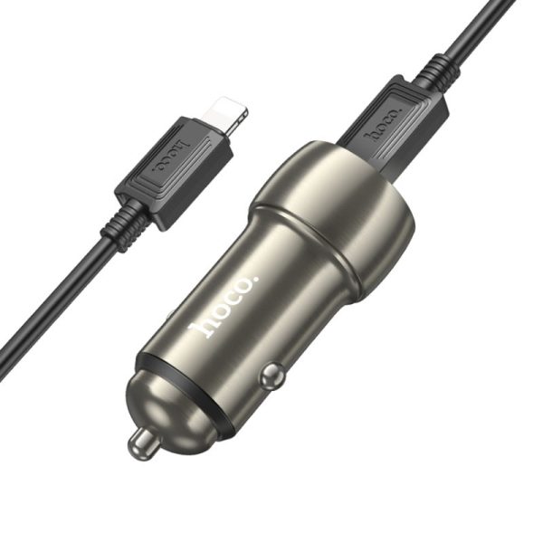 АЗП Hoco Z48 Tough 40W (2Type-C) + Type-C to Lightning - Зображення 2