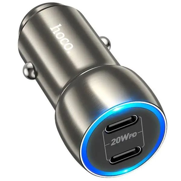 АЗП Hoco Z48 Tough 40W (2Type-C) + Type-C to Lightning - Зображення 6