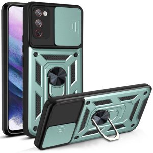 Ударостійкий чохол для Samsung Galaxy S20 FE Зелений Camshield Serge Ring
