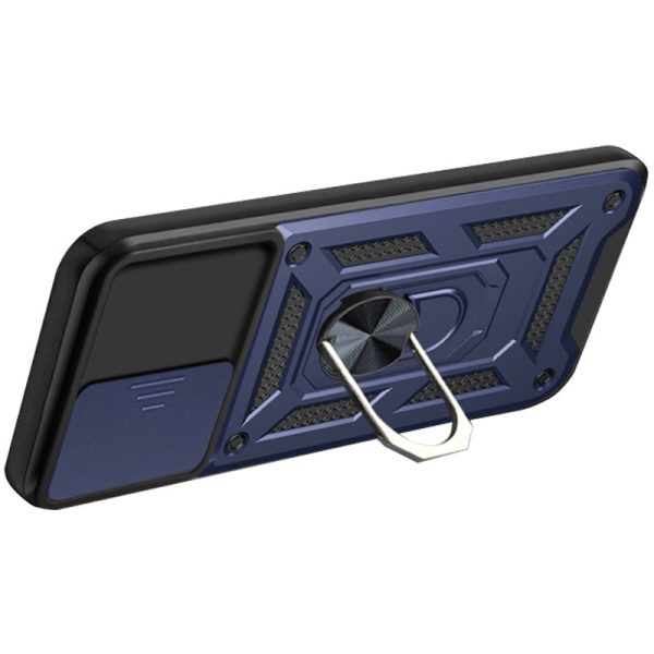 Ударостійкий чохол для Samsung Galaxy S20 FE Синій Camshield Serge Ring - Зображення 3