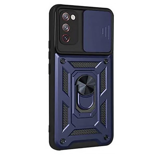 Ударостійкий чохол для Samsung Galaxy S20 FE Синій Camshield Serge Ring - Зображення 5