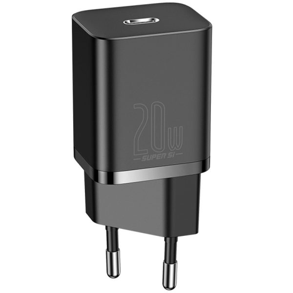Зарядний пристрій Baseus Super Si Quick Charger 1C 20W + кабель Type-C to Lightning (TZCCSUP-B) - Зображення 2