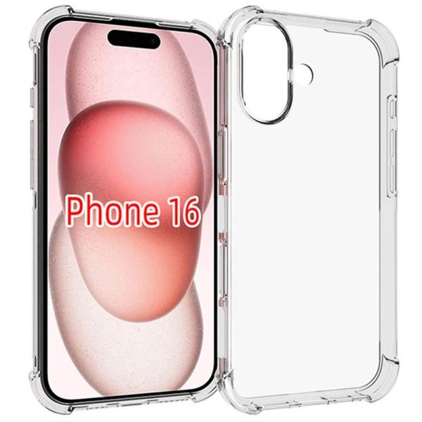 Чохол для iPhone 16 Прозорий GETMAN Ease logo посилені кути