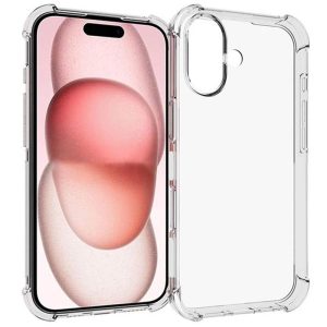 Чохол для iPhone 16 Plus Прозорий GETMAN Ease logo посилені кути
