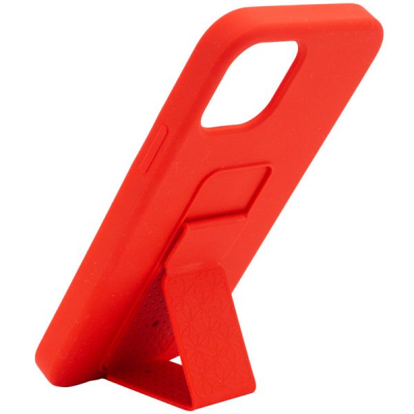 Чохол для iPhone 12 Pro Max Червоний Silicone Case Hand Holder - Зображення 2