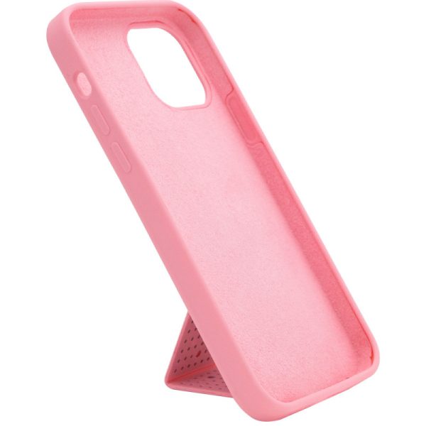 Чохол для iPhone 12 Pro Max Рожевий Silicone Case Hand Holder - Зображення 3