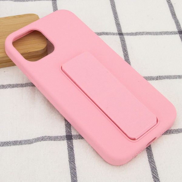 Чохол для iPhone 12 Pro Max Рожевий Silicone Case Hand Holder - Зображення 5