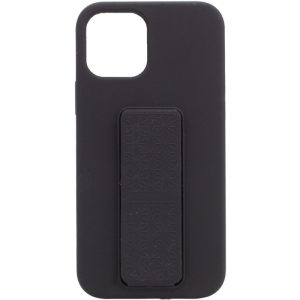 Чохол для iPhone 12 Pro Max Чорний Silicone Case Hand Holder