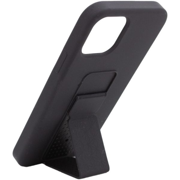 Чохол для iPhone 12 Pro Max Чорний Silicone Case Hand Holder - Зображення 2