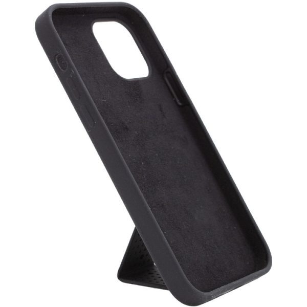 Чохол для iPhone 12 Pro Max Чорний Silicone Case Hand Holder - Зображення 4