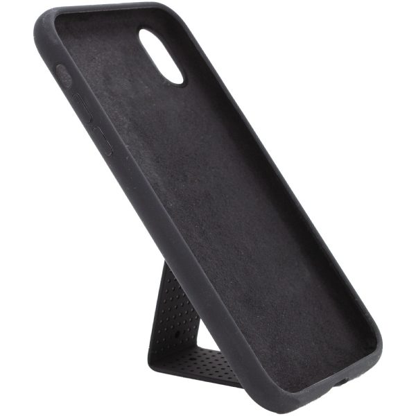 Чохол для iPhone XS Max Чорний Silicone Case Hand Holder - Зображення 3