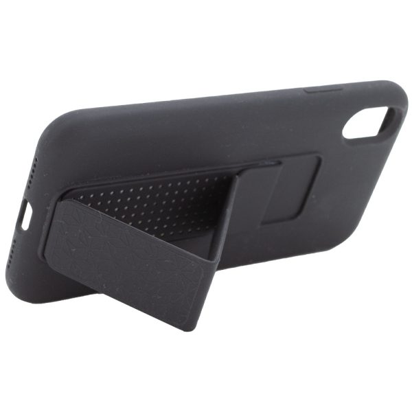 Чохол для iPhone XS Max Чорний Silicone Case Hand Holder - Зображення 4
