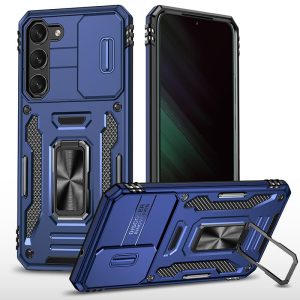 Ударостійкий чохол для Samsung Galaxy S21+ Синій Camshield Army Ring