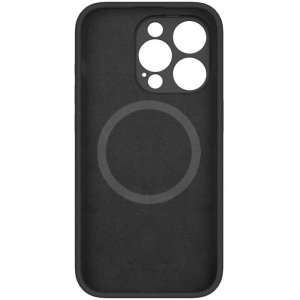 Чохол для iPhone 14 Pro Чорний Silicone Nillkin LensWing Magnetic - Зображення 4