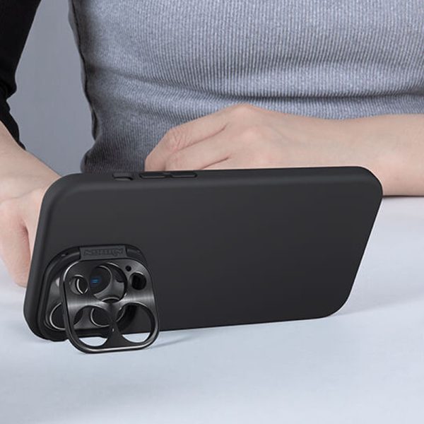 Чохол для iPhone 14 Pro Чорний Silicone Nillkin LensWing Magnetic - Зображення 7