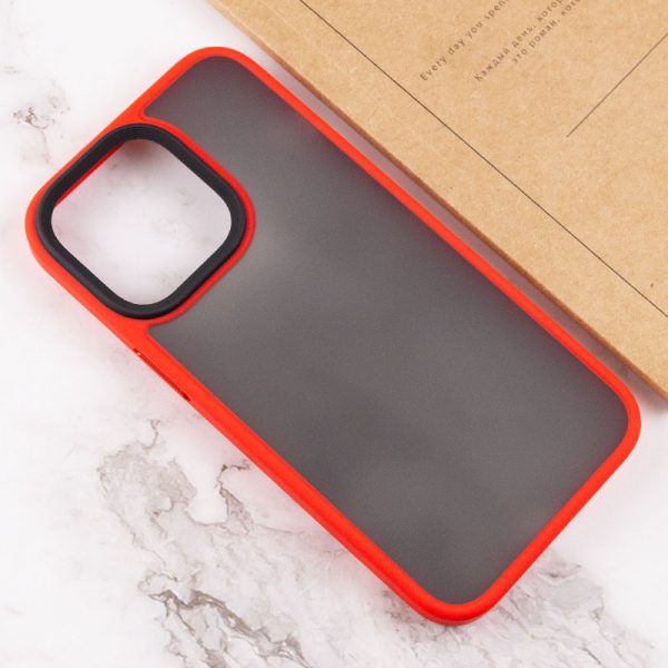 Чохол для iPhone 12 Pro Max Червоний Metal Buttons - Зображення 4