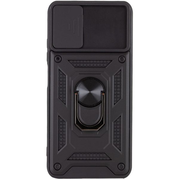 Ударостійкий чохол для Samsung Galaxy A03s Чорний Camshield Serge Ring - Зображення 3