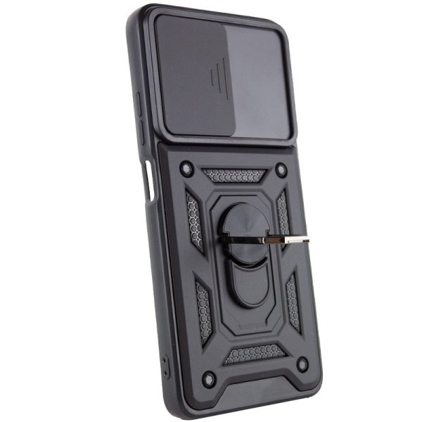 Ударостійкий чохол для Samsung Galaxy A03s Чорний Camshield Serge Ring - Зображення 5