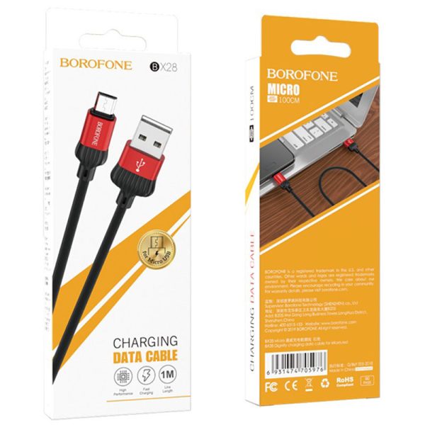 Дата кабель Borofone BX28 Dignity USB to MicroUSB 1m - Зображення 5